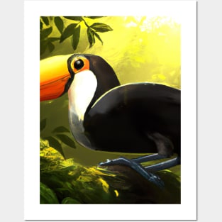 Toucan in Jungle Posters and Art